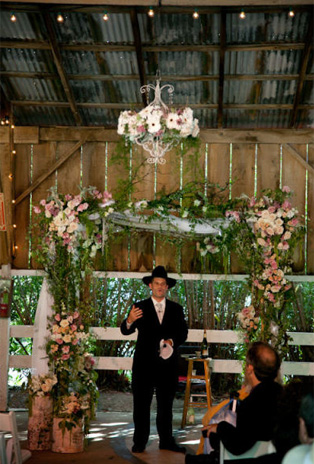 Свадебные люстры с цветами, 