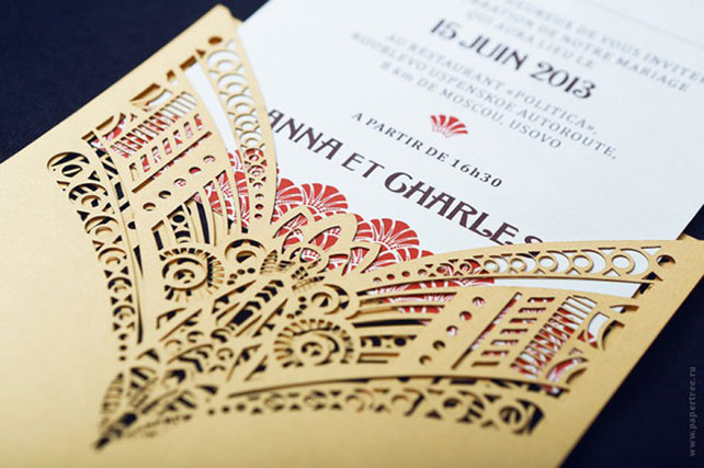 приглашения на свадьбу Анны и Шарля