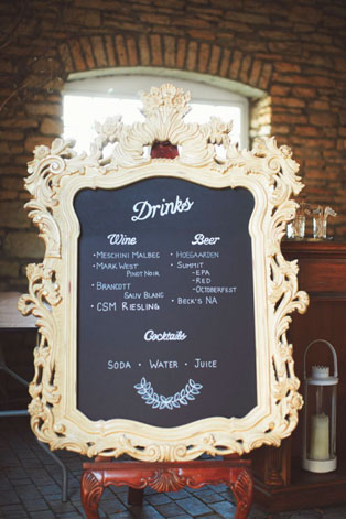 Меловая доска на свадьбе: 74 стильные идеи 