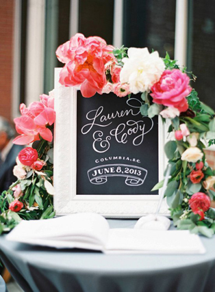 Меловая доска на свадьбе: 74 стильные идеи 