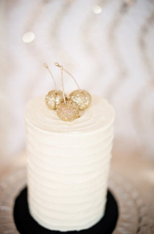 Мерцание золота: 80 идей для свадьбы мечты, свадебный торт