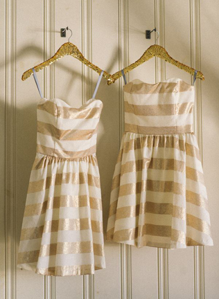 Мерцание золота: 80 идей для свадьбы мечты, платье подружек невесты