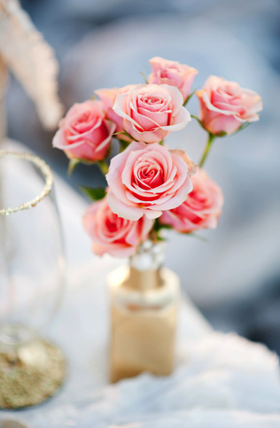 Мерцание золота: 80 идей для свадьбы мечты, букет роз