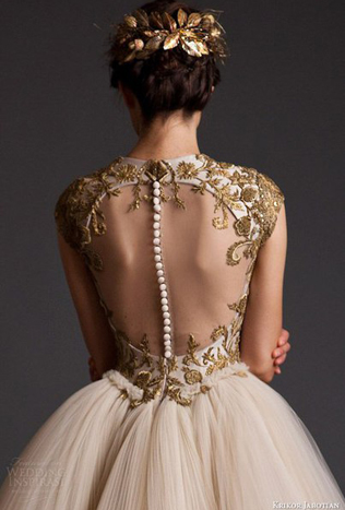 Мерцание золота: 80 идей для свадьбы мечты, платье невесты