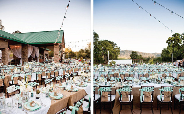 Мешковина в декоре стульев