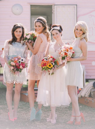 Mix&Match: 46 сочетаний платьев подружек невесты 