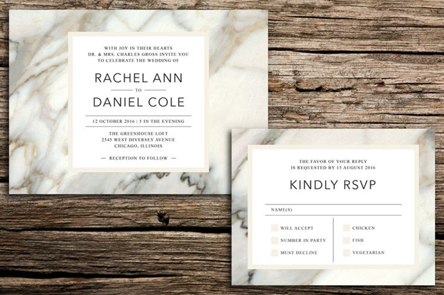 Свадьба в деталях: мрамор – хит 2016 года 