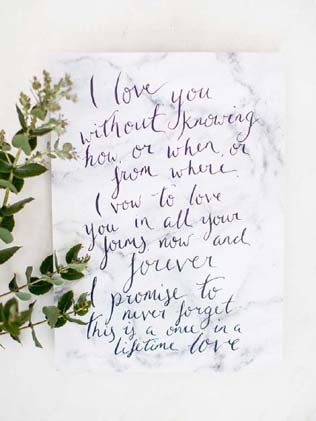 Свадьба в деталях: мрамор – хит 2016 года 