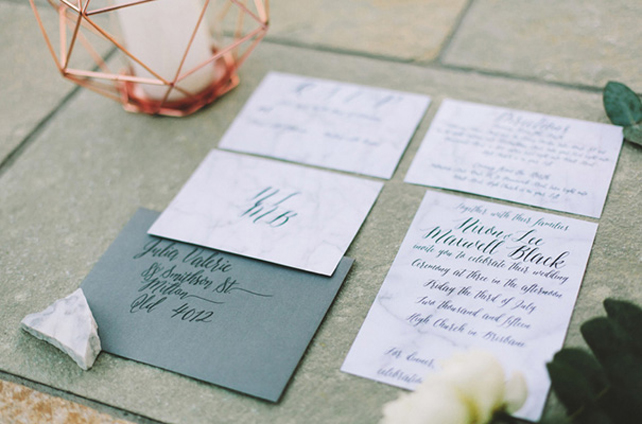 Свадьба в деталях: мрамор – хит 2016 года 