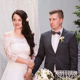 Мятно-золотая свадьба Алексея и Александры
