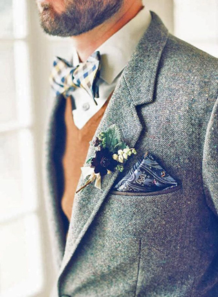 Нагрудный платок: лучшие идеи для свадебного образа 