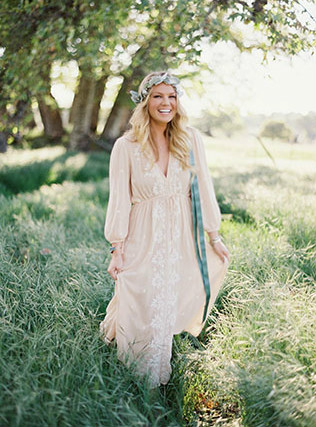 Летнее свадебное платье