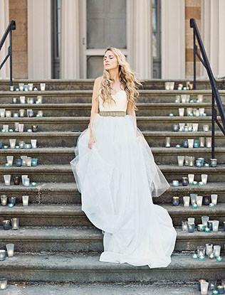 Летнее свадебное платье