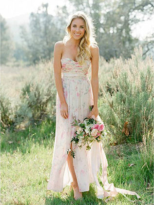 Летнее свадебное платье