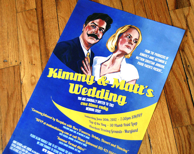 Вдохновение: 33 необычных приглашения, приглашение в ретро-стиле