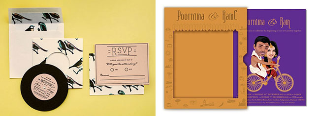 Вдохновение: 33 необычных приглашения, приглашение с пластинкой, приглашение с движущимися фигурками