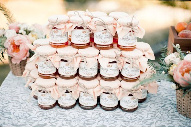 Летняя свадьба: нежные оттенки пудры, бонбоньерки