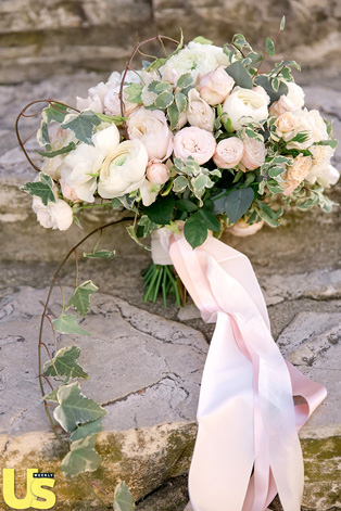 Летняя свадьба: нежные оттенки пудры, букет невесты 