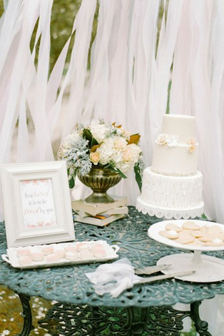 Летняя свадьба: нежные оттенки пудры, сладкий стол