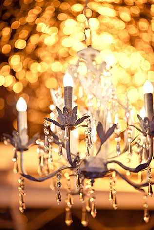 ночная свадьба, декор торжества