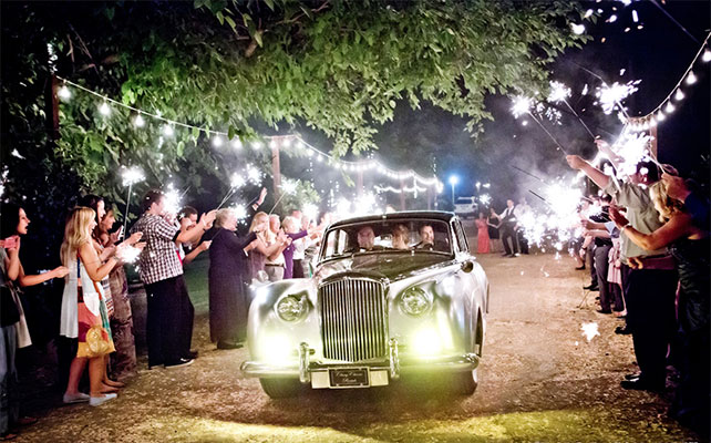 ночная свадьба, декор торжества