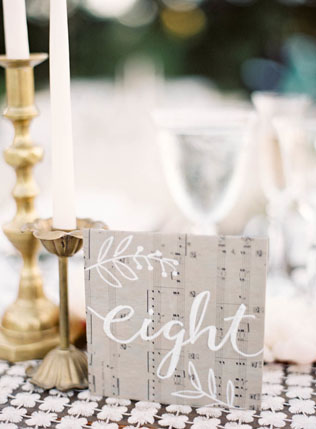 Детали: 55 оригинальных номеров для свадебных столов 