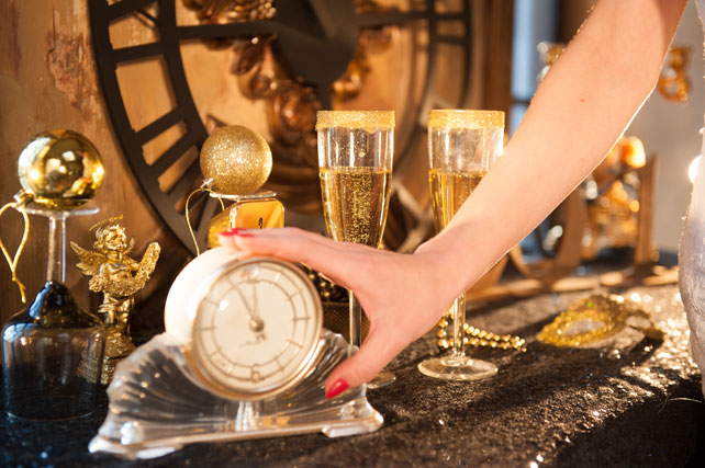 новогодняя свадебная фотосессия, декор