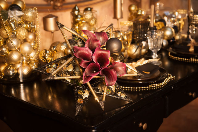 новогодняя свадебная фотосессия, декор