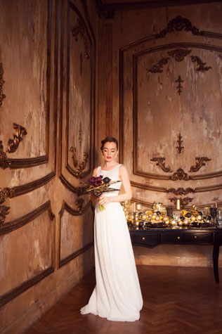 новогодняя свадебная фотосессия, образ невесты