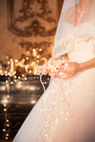 новогодняя свадебная фотосессия, декор