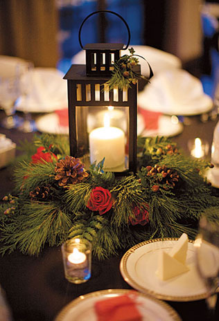 новогодняя свадьба, декор