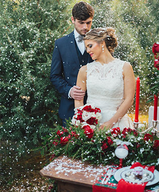 новогодняя свадьба, декор