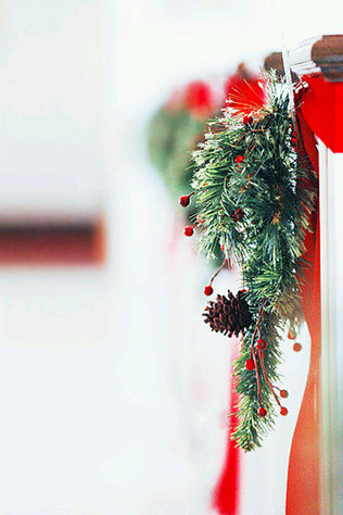 новогодняя свадьба, декор