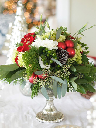 новогодняя свадьба, флористика