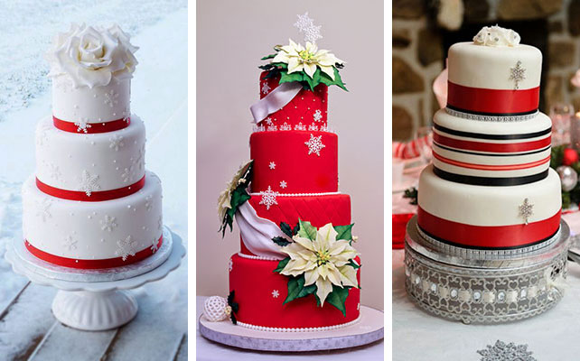 новогодняя свадьба, торт