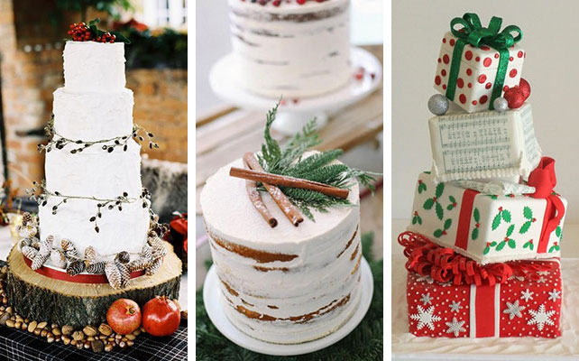 новогодняя свадьба, торт