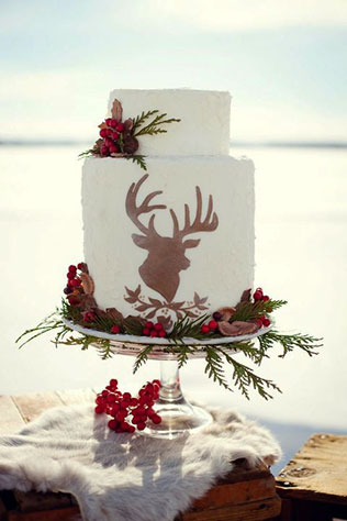 новогодняя свадьба, торт