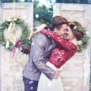 Вдохновение: свадьба в рождественском стиле