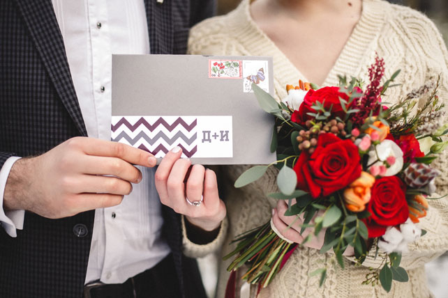 осенняя свадебная фотосессия, приглашения