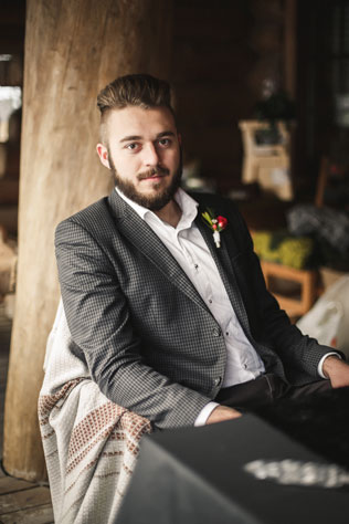 осенняя свадебная фотосессия, образ жениха