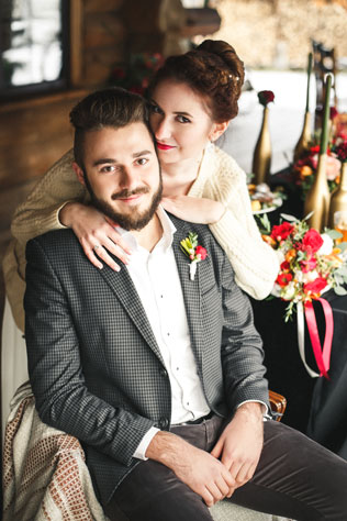 осенняя свадебная фотосессия, жених и невеста