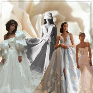 Тренды весны: 27 самых актуальных свадебных платьев 2023