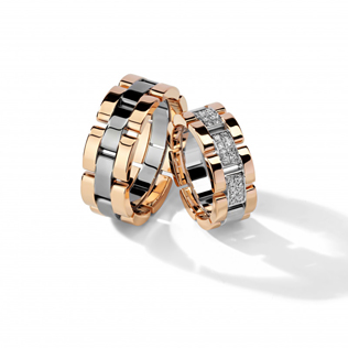 модные обручальные кольца 2019, авторские обручальные кольца BENDES 