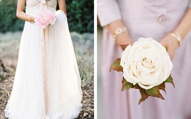 Тренд свадебной моды - один цветок вместо букета невесты