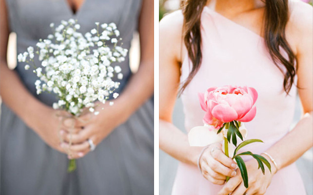 Тренд свадебной моды - один цветок вместо букета невесты