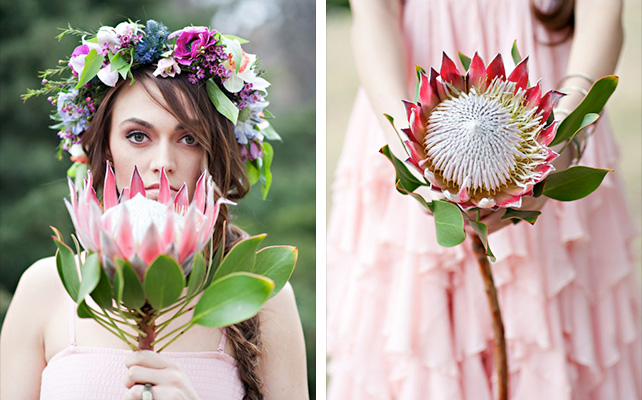 Тренд свадебной моды - один цветок вместо букета невесты