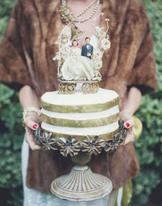 60 идей для декора одноярусного свадебного торта 