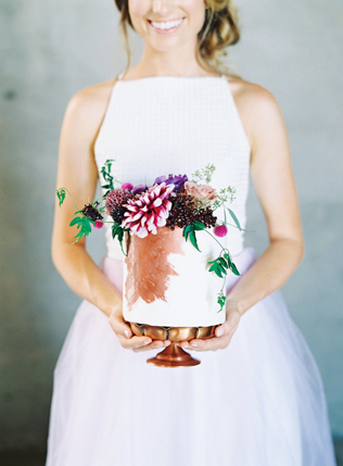 60 идей для декора одноярусного свадебного торта 