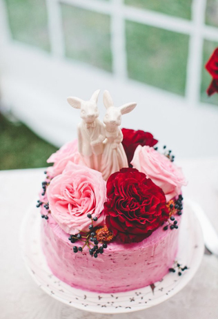 60 идей для декора одноярусного свадебного торта 