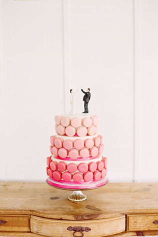 Тренд 2015: свадьба в стиле омбре, свадебный торт